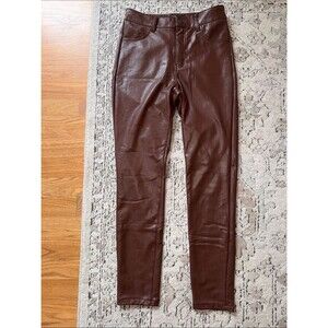 Rewash Brown Faux Leather Skinny Pants
